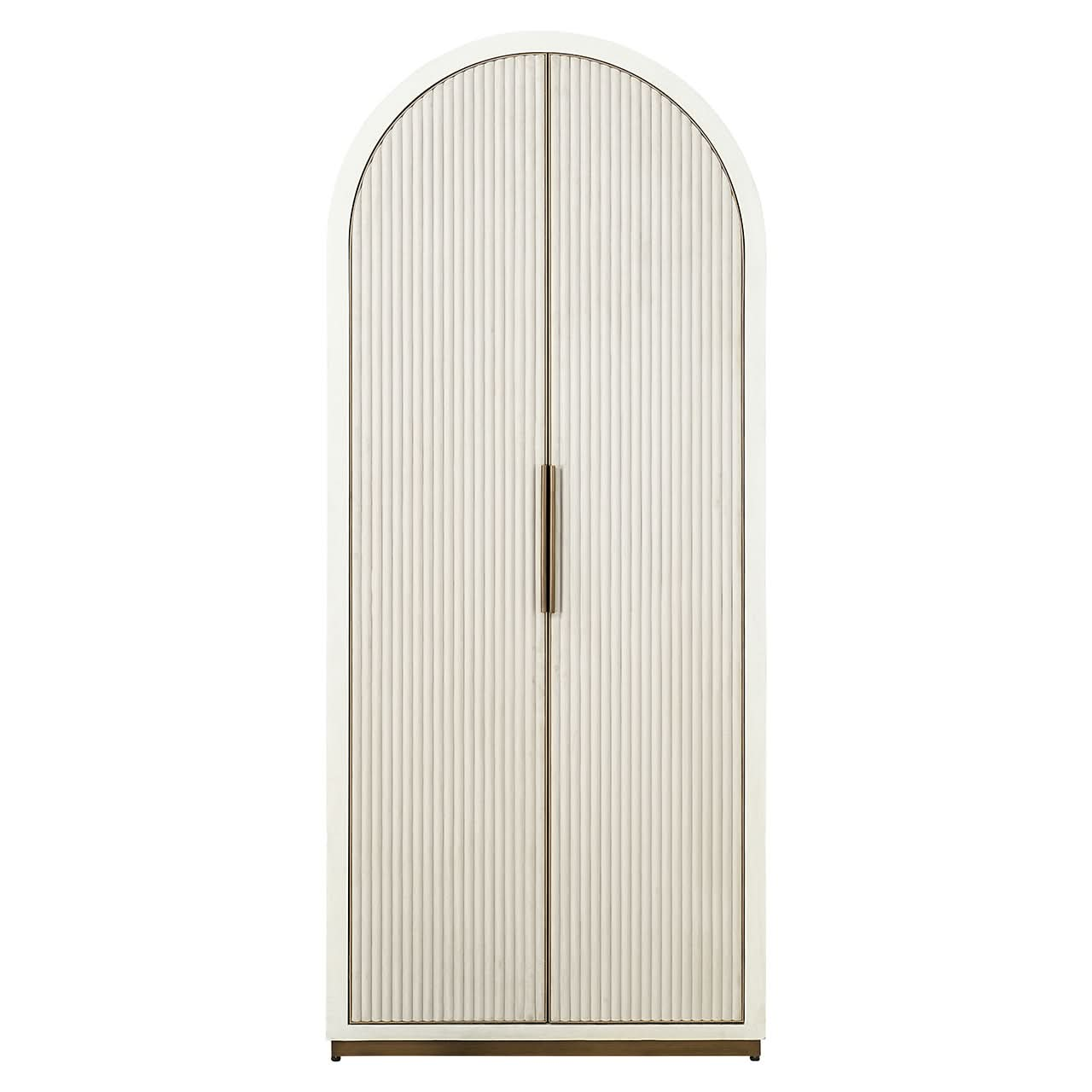 Richmond Interiors Schrank Tivoli mit gebogener Oberseite 2-türig (White) Regal Richmond Interiors