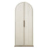 Richmond Interiors Schrank Tivoli mit gebogener Oberseite 2-türig (White) Regal Richmond Interiors