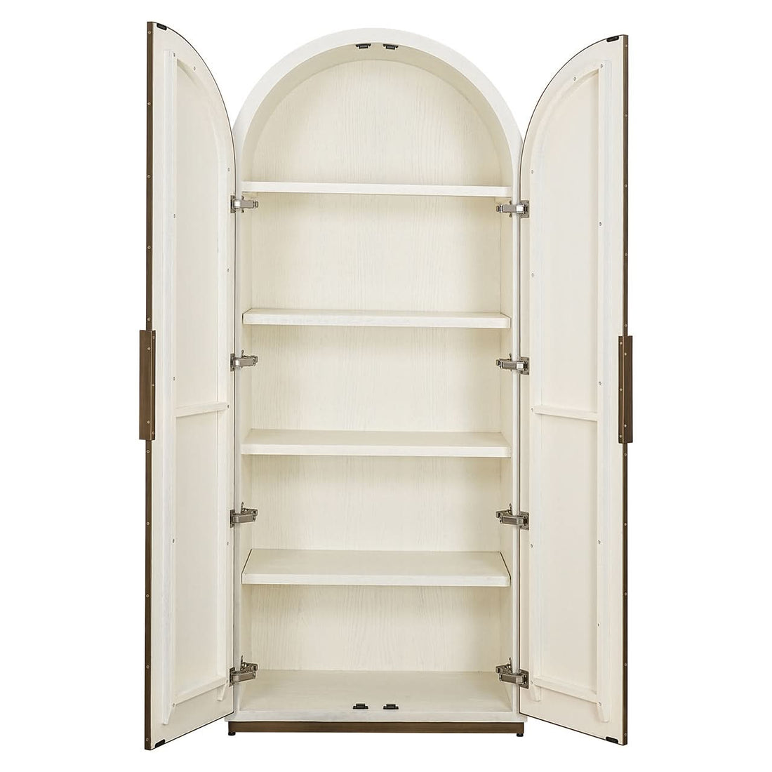 Richmond Interiors Schrank Tivoli mit gebogener Oberseite 2-türig (White) Regal Richmond Interiors