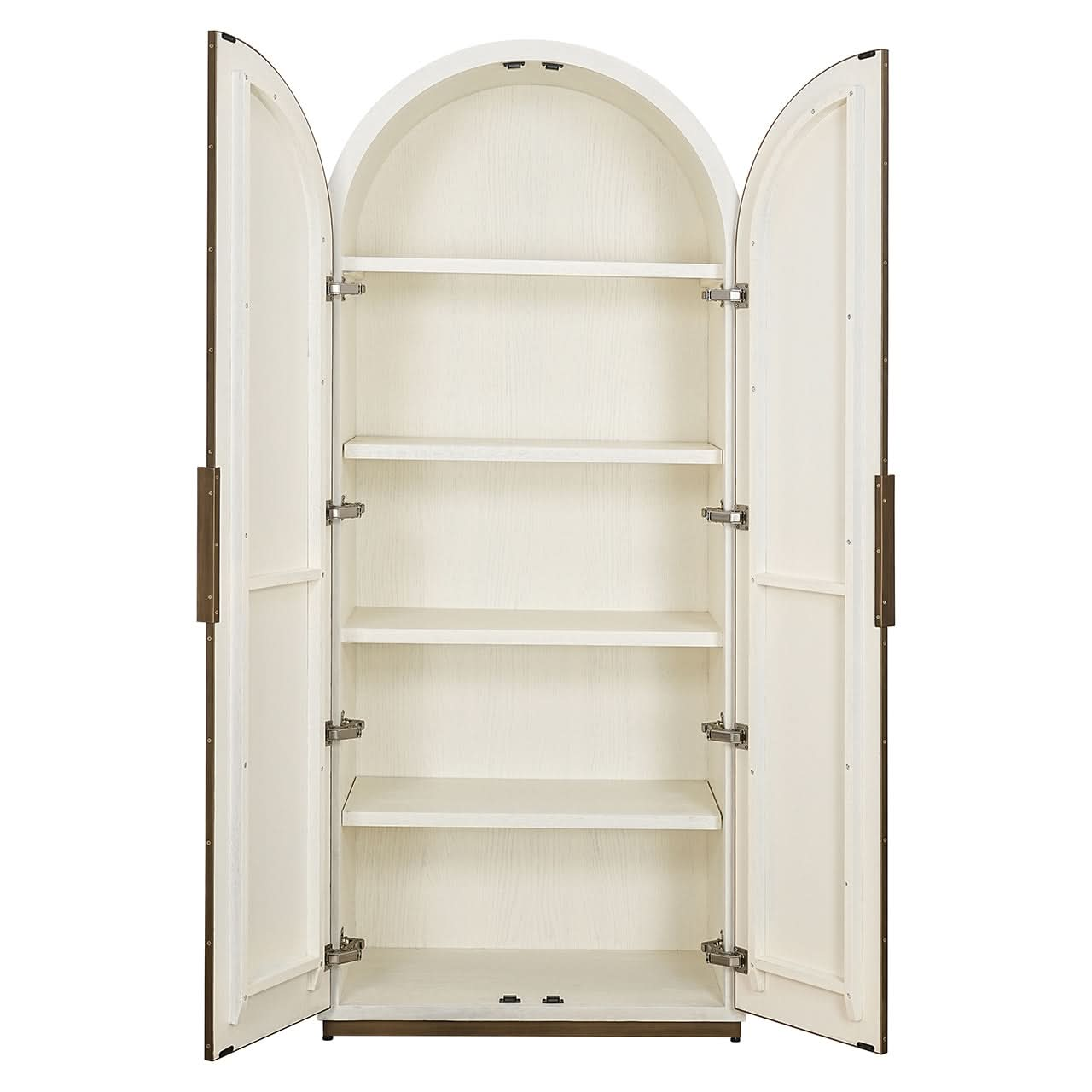 Richmond Interiors Schrank Tivoli mit gebogener Oberseite 2-türig (White) Regal Richmond Interiors