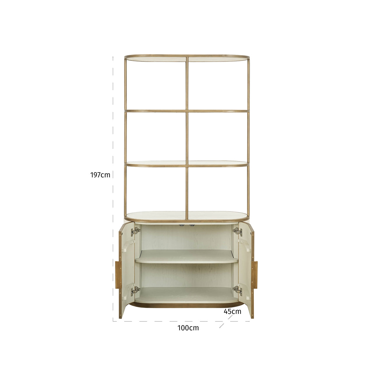 Richmond Interiors Vitrine Tivoli white Vitrine Richmond Interiors