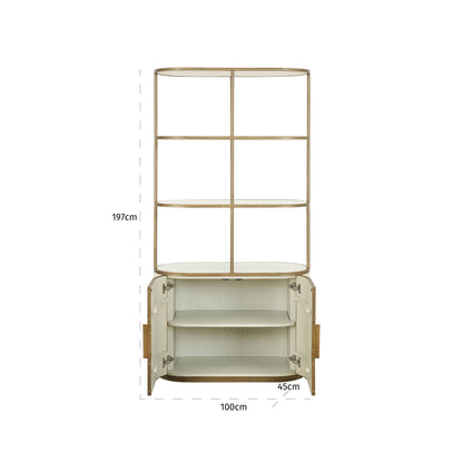 Richmond Interiors Vitrine Tivoli white Vitrine Richmond Interiors