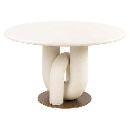 Richmond Interiors Esstisch Winslow white 135Ø Richmond Interiors