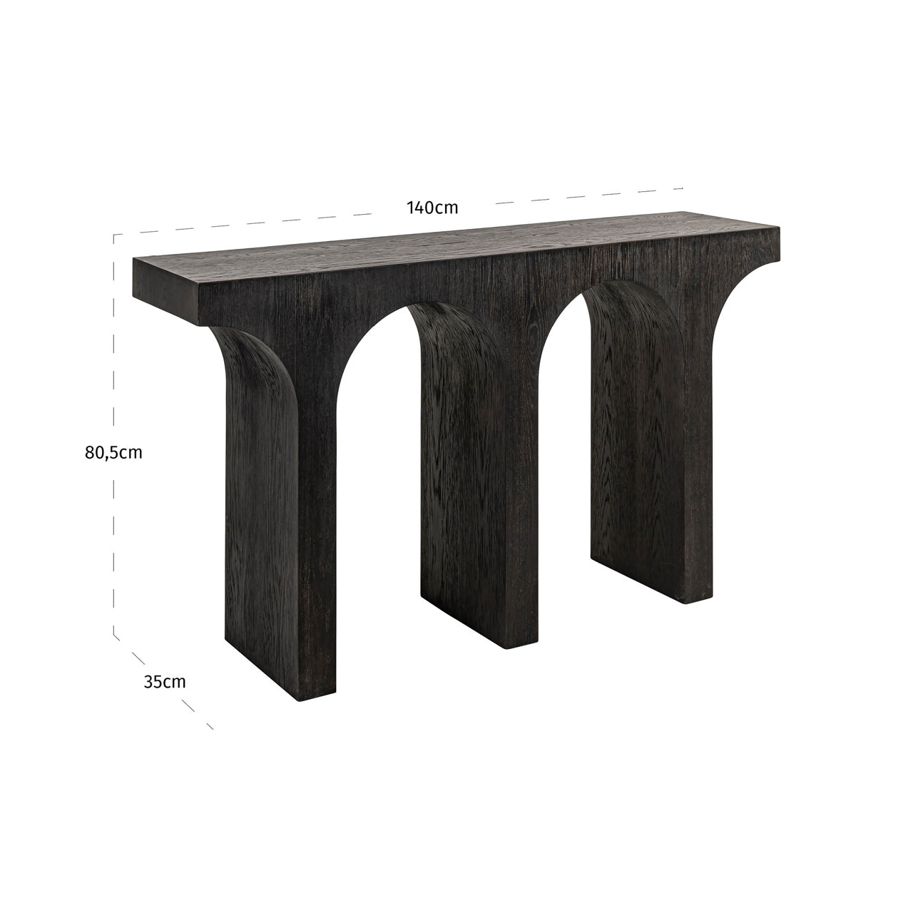Richmond Interiors Konsole Ashford dark brown Konsole Richmond Interiors