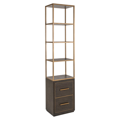 Richmond Interiors Vitrine Carter brown small 2-drawers Vitrine Richmond Interiors