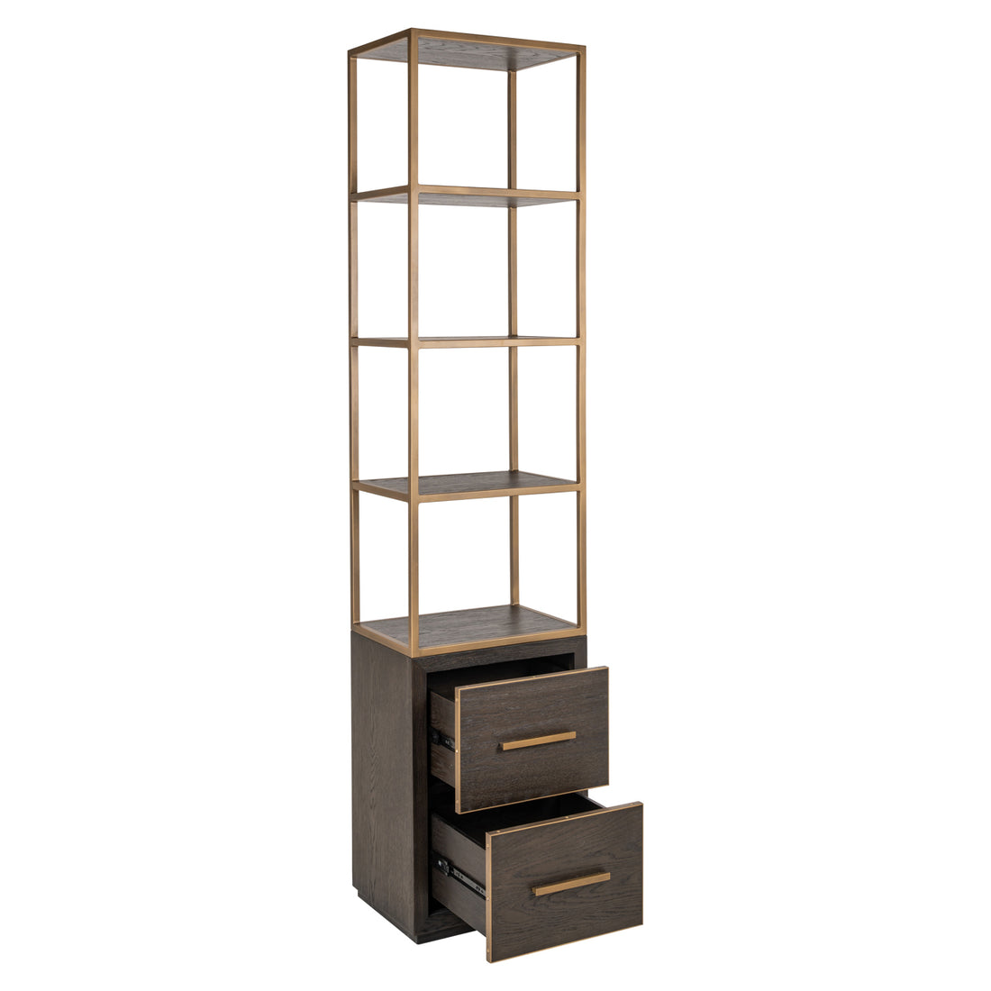 Richmond Interiors Vitrine Carter brown small 2-drawers Vitrine Richmond Interiors