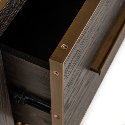 Richmond Interiors Vitrine Carter brown small 2-drawers Vitrine Richmond Interiors