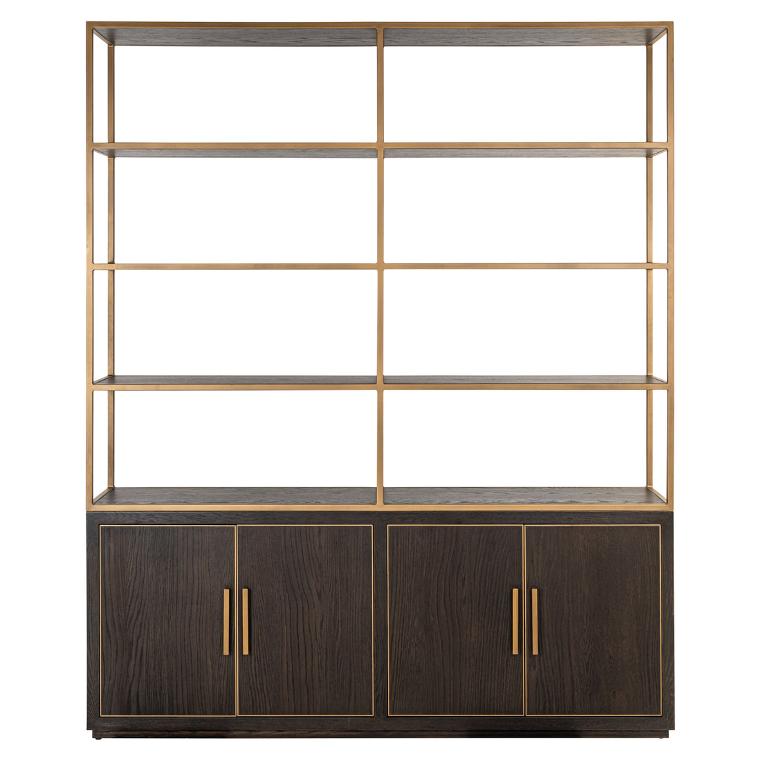 Richmond Interiors Vitrine Carter brown large 4-doors Vitrine Richmond Interiors