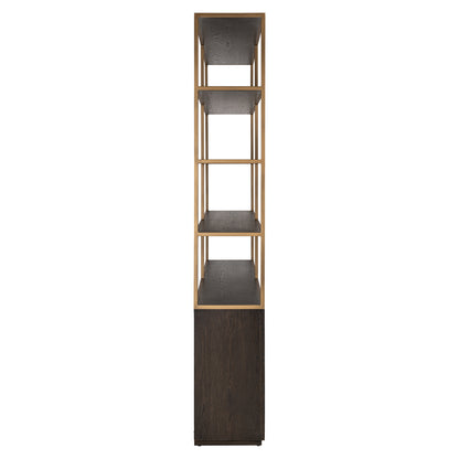 Richmond Interiors Vitrine Carter brown large 4-doors Vitrine Richmond Interiors