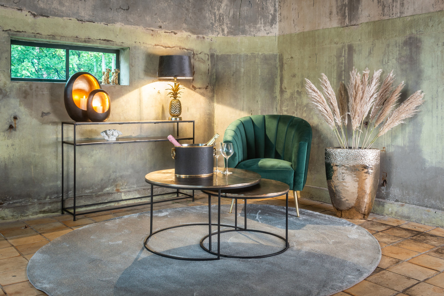 Richmond Interiors Konsole Chandon champagne gold Konsole Richmond Interiors