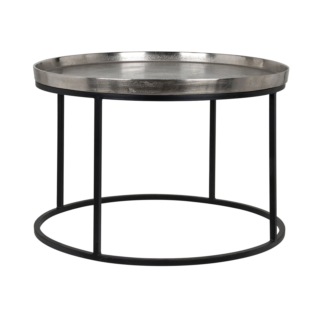 Richmond Interiors Couchtisch Lyam silver 70Ø Couchtisch Richmond Interiors