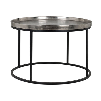 Richmond Interiors Couchtisch Lyam silver 70Ø Couchtisch Richmond Interiors