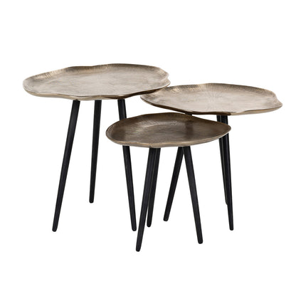 Richmond Interiors Couchtisch Volenta champagne gold (Set of 3) Couchtisch Richmond Interiors