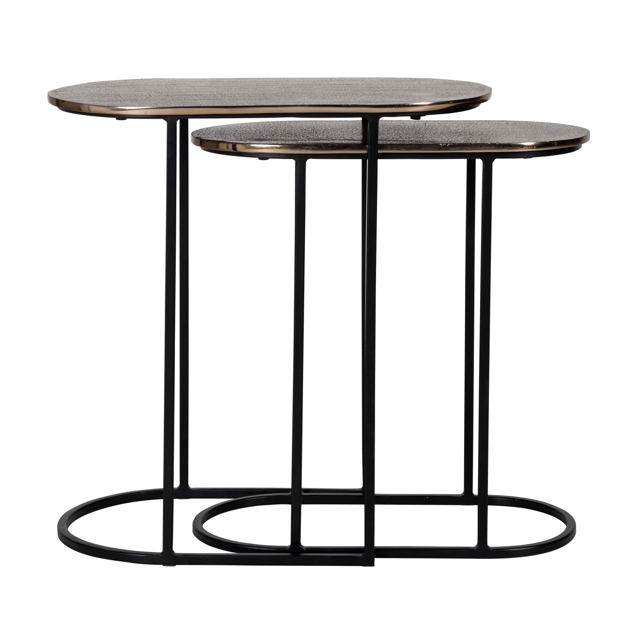 Richmond Interiors Beistelltisch Chandon champagne gold (Set of 2) Beistelltisch Richmond Interiors