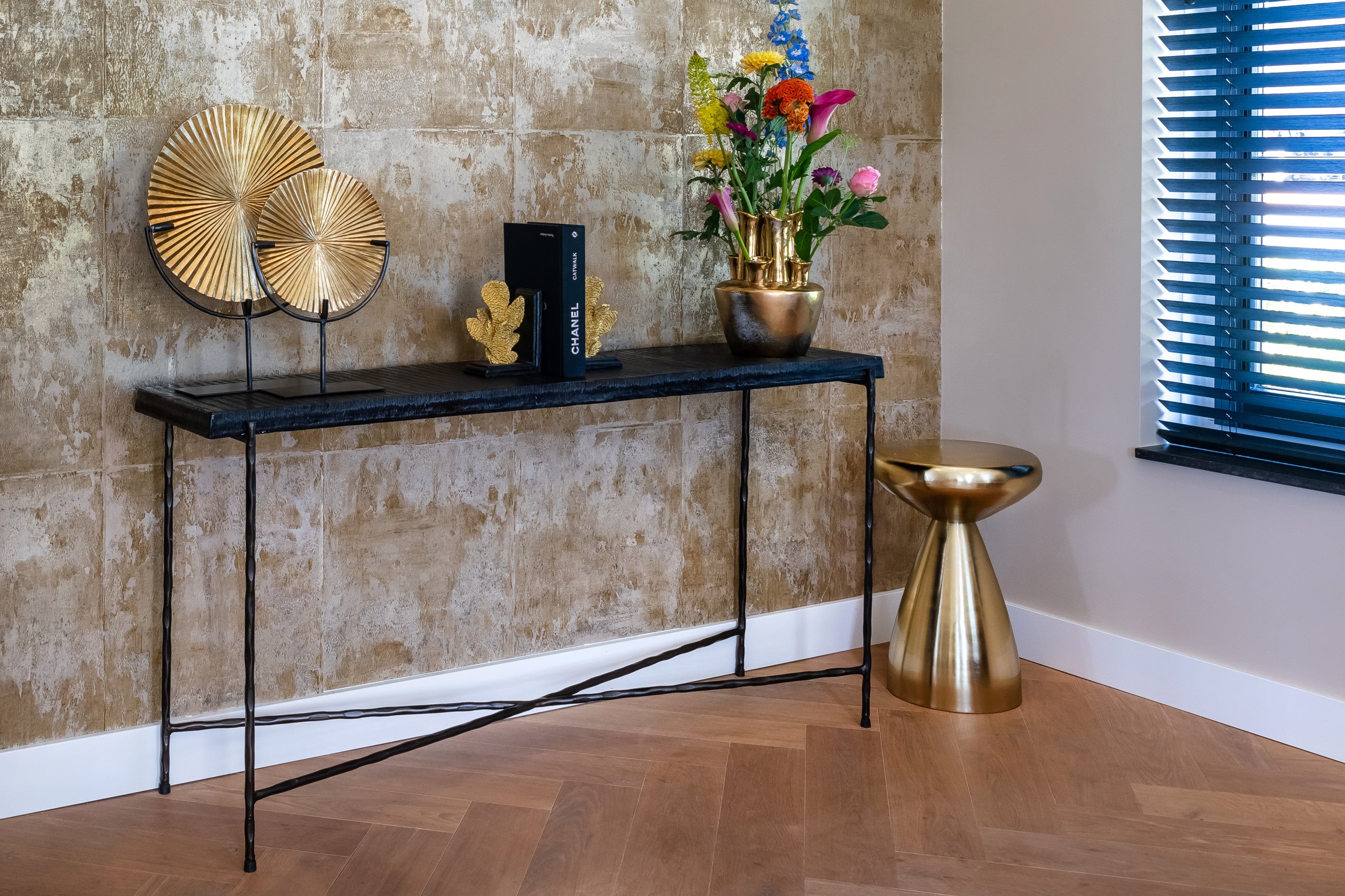 Richmond Interiors Beistelltisch Arlo gold Beistelltisch Richmond Interiors