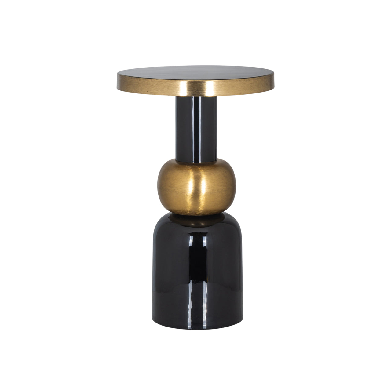 Richmond Interiors Beistelltisch Mose black 41Ø Beistelltisch Richmond Interiors
