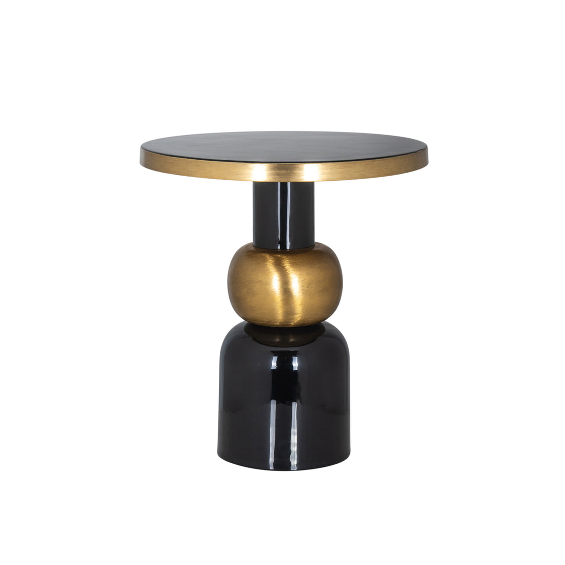 Richmond Interiors Beistelltisch Mose black 51Ø Beistelltisch Richmond Interiors