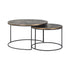 Richmond Interiors Couchtisch Tulum brushed gold (Set of 2) Couchtisch Richmond Interiors