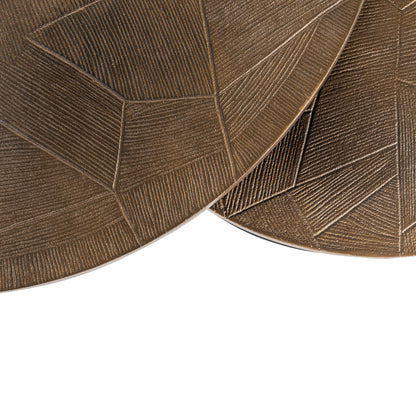 Richmond Interiors Couchtisch Tulum brushed gold (Set of 2) Couchtisch Richmond Interiors