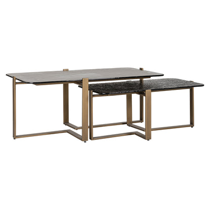 Richmond Interiors Couchtisch Sterling brown (Set of 2) Couchtisch Richmond Interiors