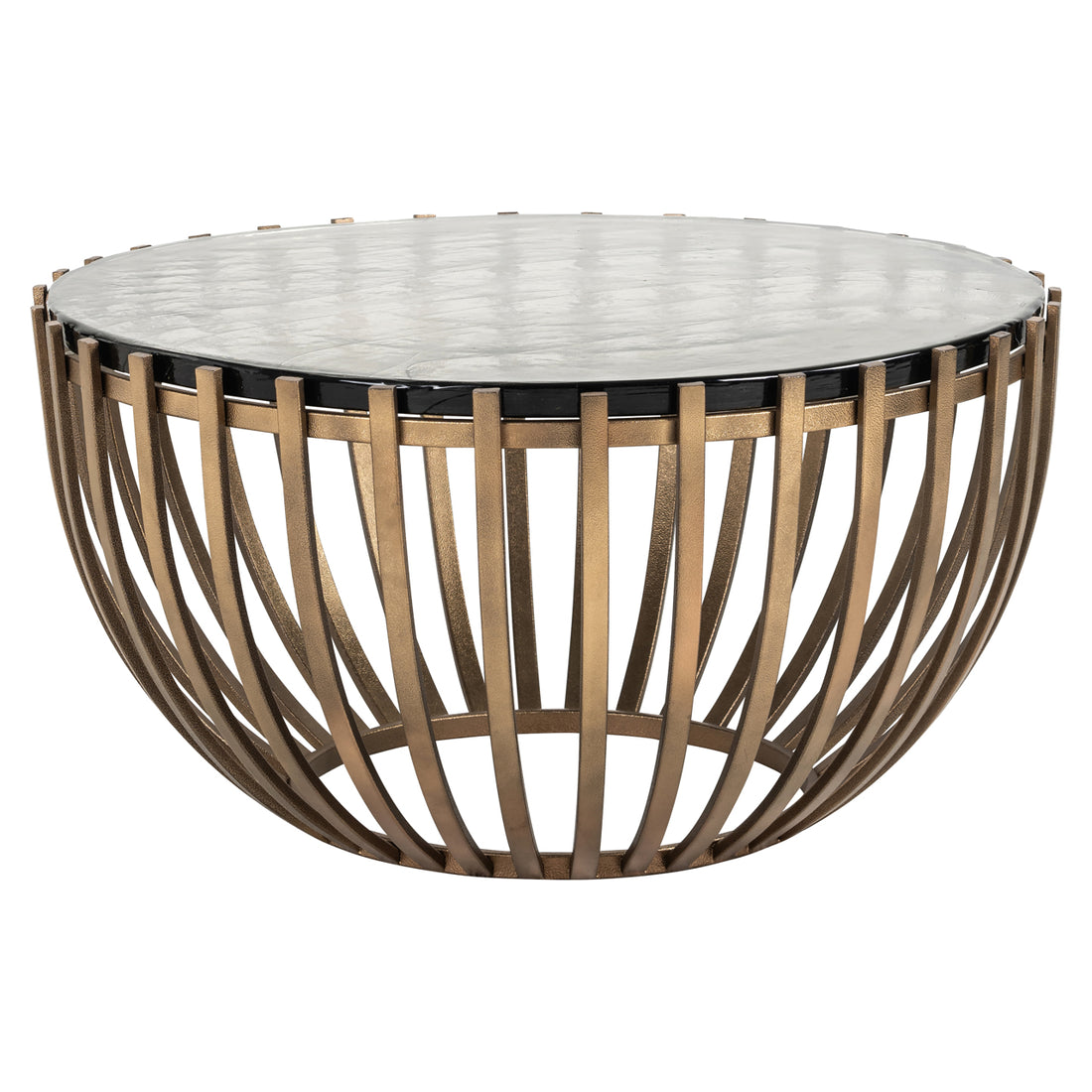 Richmond Interiors Couchtisch Volante gold 84Ø Couchtisch Richmond Interiors