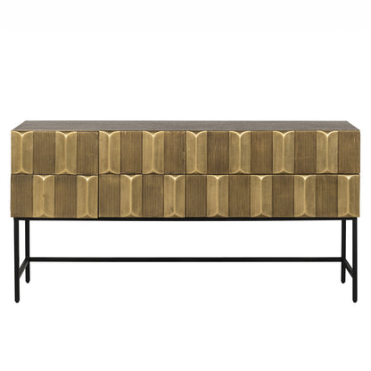 Richmond Interiors Sideboard Jaxx black/gold