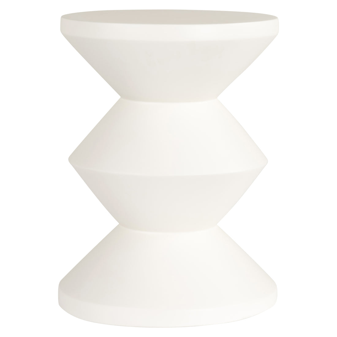 Richmond Interiors Beistelltisch Bloomstone white 35Ø Beistelltisch Richmond Interiors