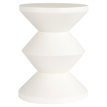 Richmond Interiors Beistelltisch Bloomstone white 35Ø Beistelltisch Richmond Interiors