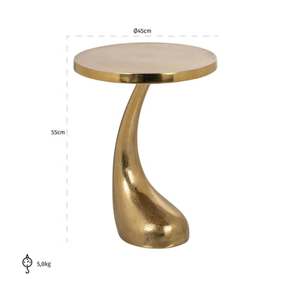 Richmond Interiors Beistelltisch Dolphin gold Beistelltisch Richmond Interiors