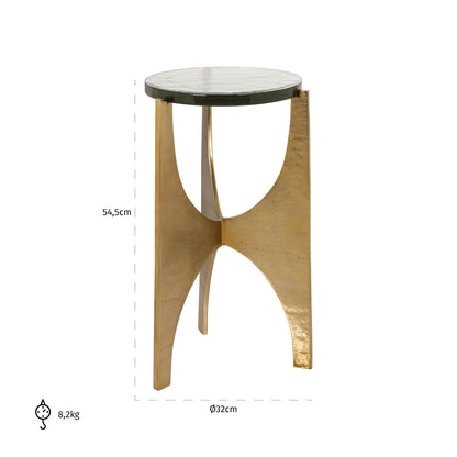 Richmond Interiors Beistelltisch Avery gold Beistelltisch Richmond Interiors