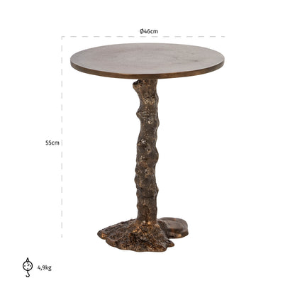 Richmond Interiors Beistelltisch Misty bronze Beistelltisch Richmond Interiors