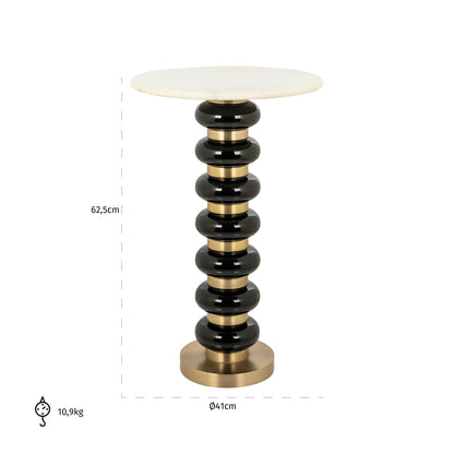 Richmond Interiors Beistelltisch Barbara black Beistelltisch Richmond Interiors