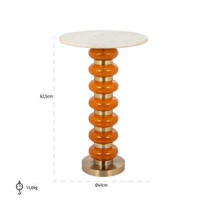 Richmond Interiors Beistelltisch Barbara orange Beistelltisch Richmond Interiors