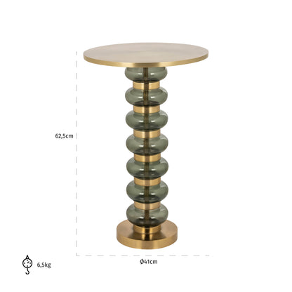 Richmond Interiors Beistelltisch Bowiene green Beistelltisch Richmond Interiors