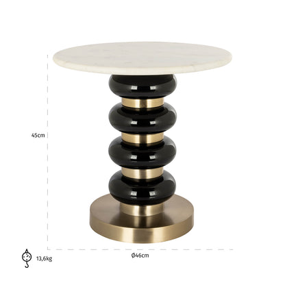 Richmond Interiors Beistelltisch Boann black Beistelltisch Richmond Interiors