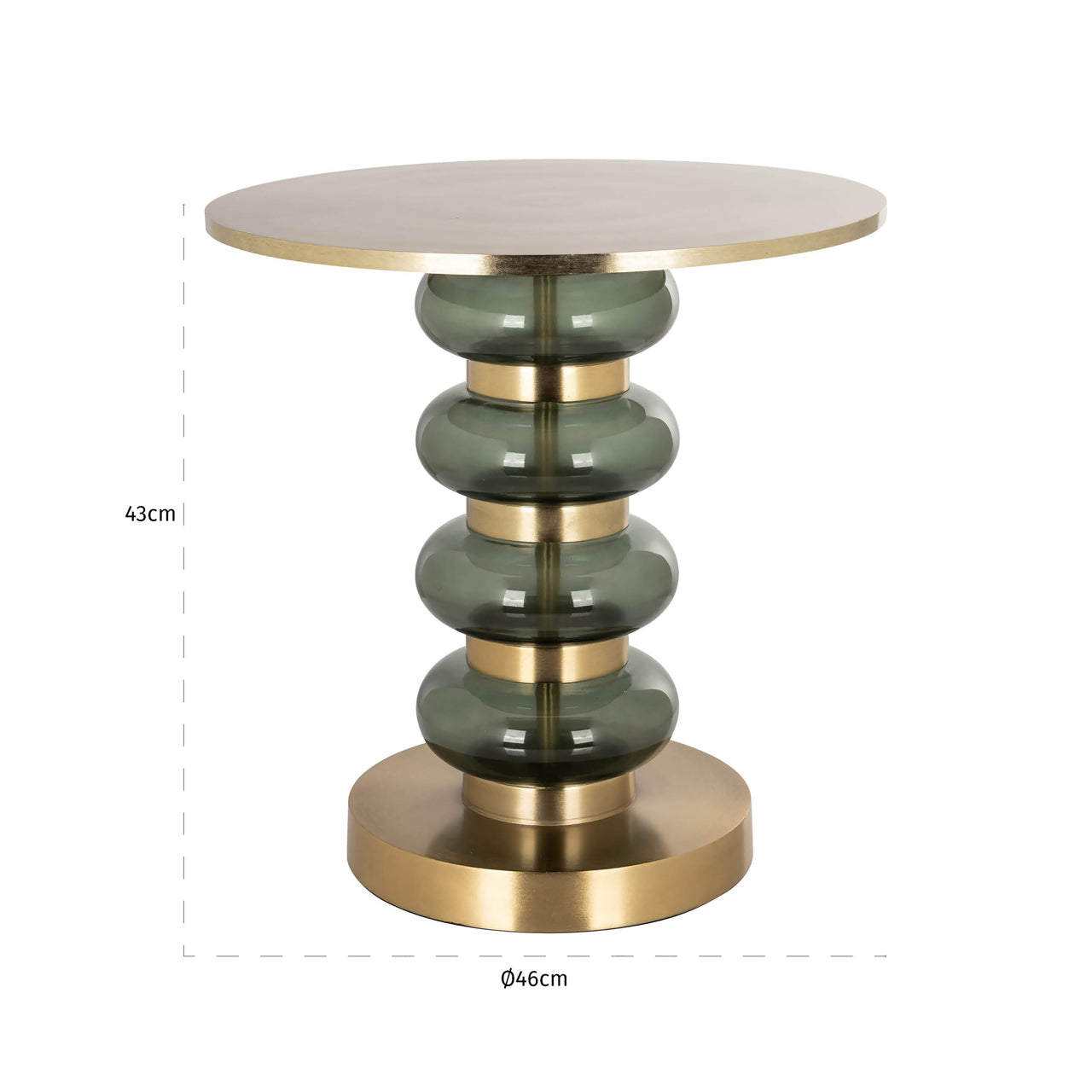 Richmond Interiors Beistelltisch Dalina green Beistelltisch Richmond Interiors