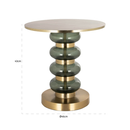 Richmond Interiors Beistelltisch Dalina green Beistelltisch Richmond Interiors