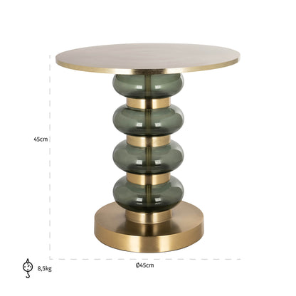 Richmond Interiors Beistelltisch Dalina green Beistelltisch Richmond Interiors