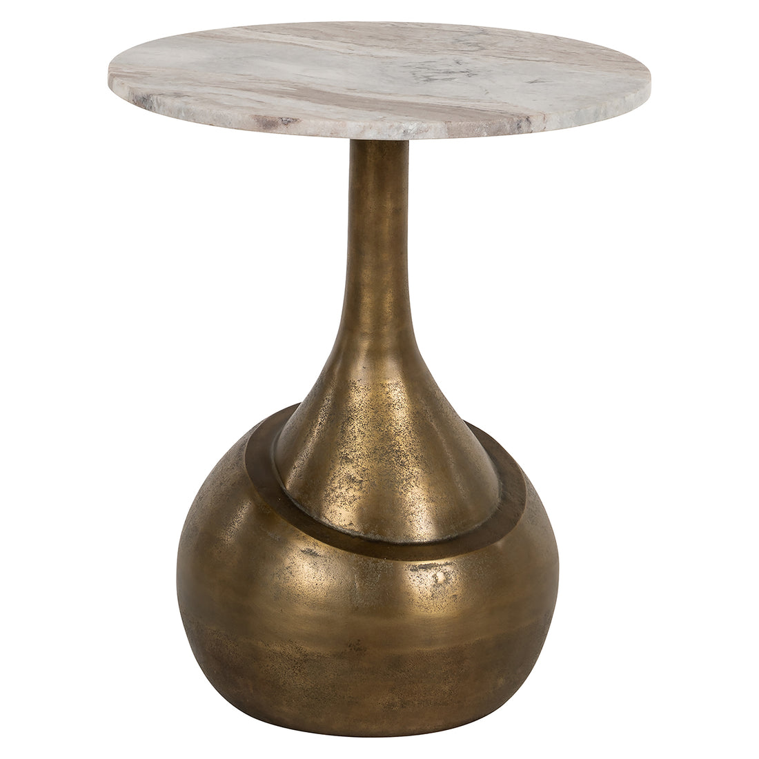 Richmond Interiors Beistelltisch Sia – Brushed Gold Beistelltisch rund Richmond Interiors