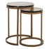 Richmond Interiors Beistelltisch Cleo gold (Set of 2) Beistelltisch Richmond Interiors