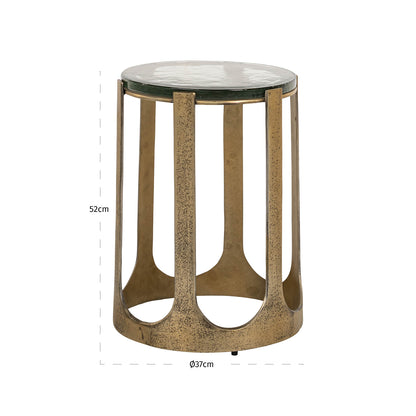 Richmond Interiors Beistelltisch Rixo gold Beistelltisch Richmond Interiors