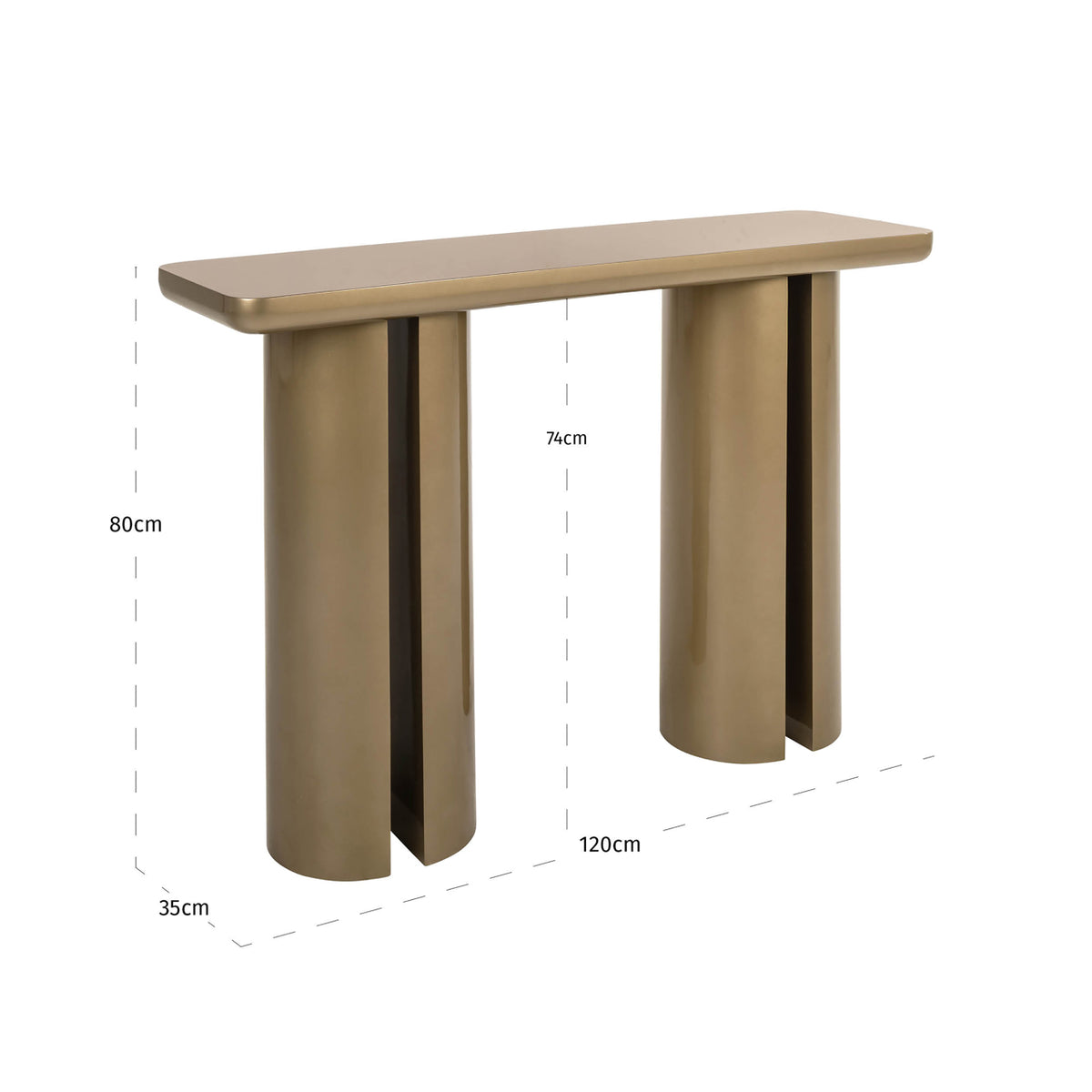Richmond Interiors Konsole Whisker gold Richmond Interiors
