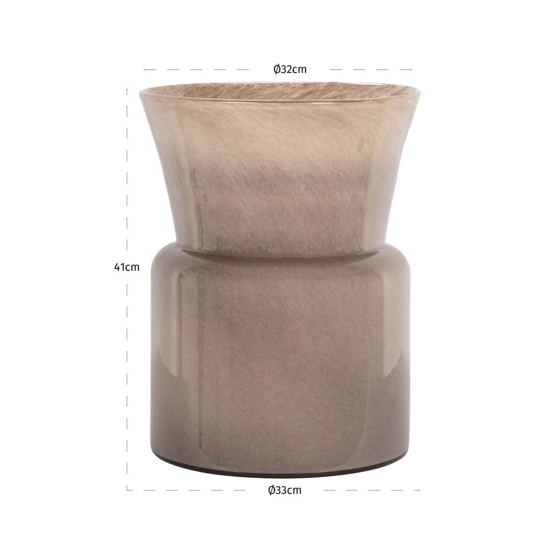 Richmond Interiors Vase Milo taupe