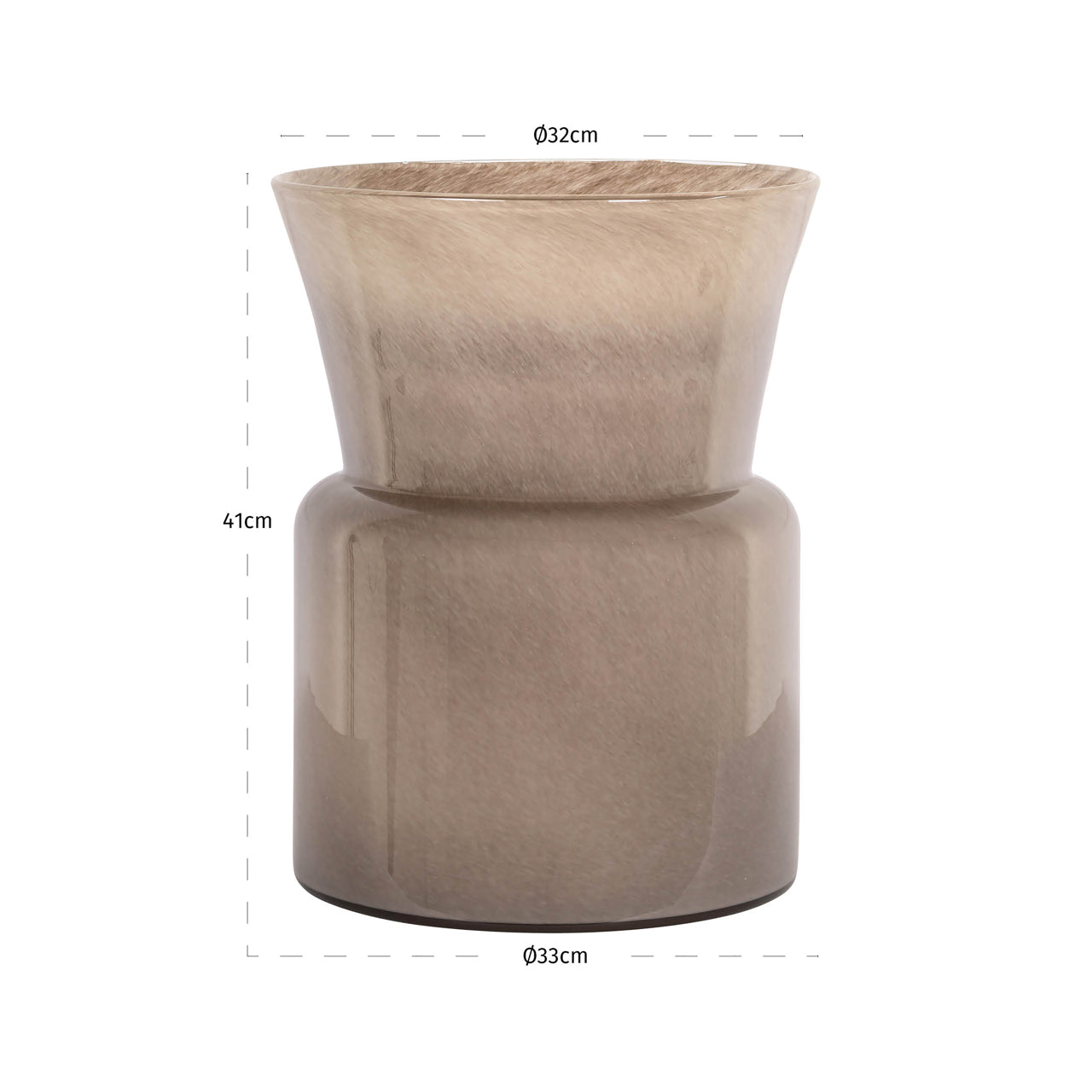 Richmond Interiors Vase Milo taupe