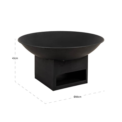 Richmond Interiors Feuerschale Davey – Black (Outdoor) Outdoor Zubehör Richmond Interiors