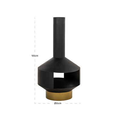 Richmond Interiors Terrassenofen Quinn – Black (Outdoor) Outdoor Zubehör Richmond Interiors