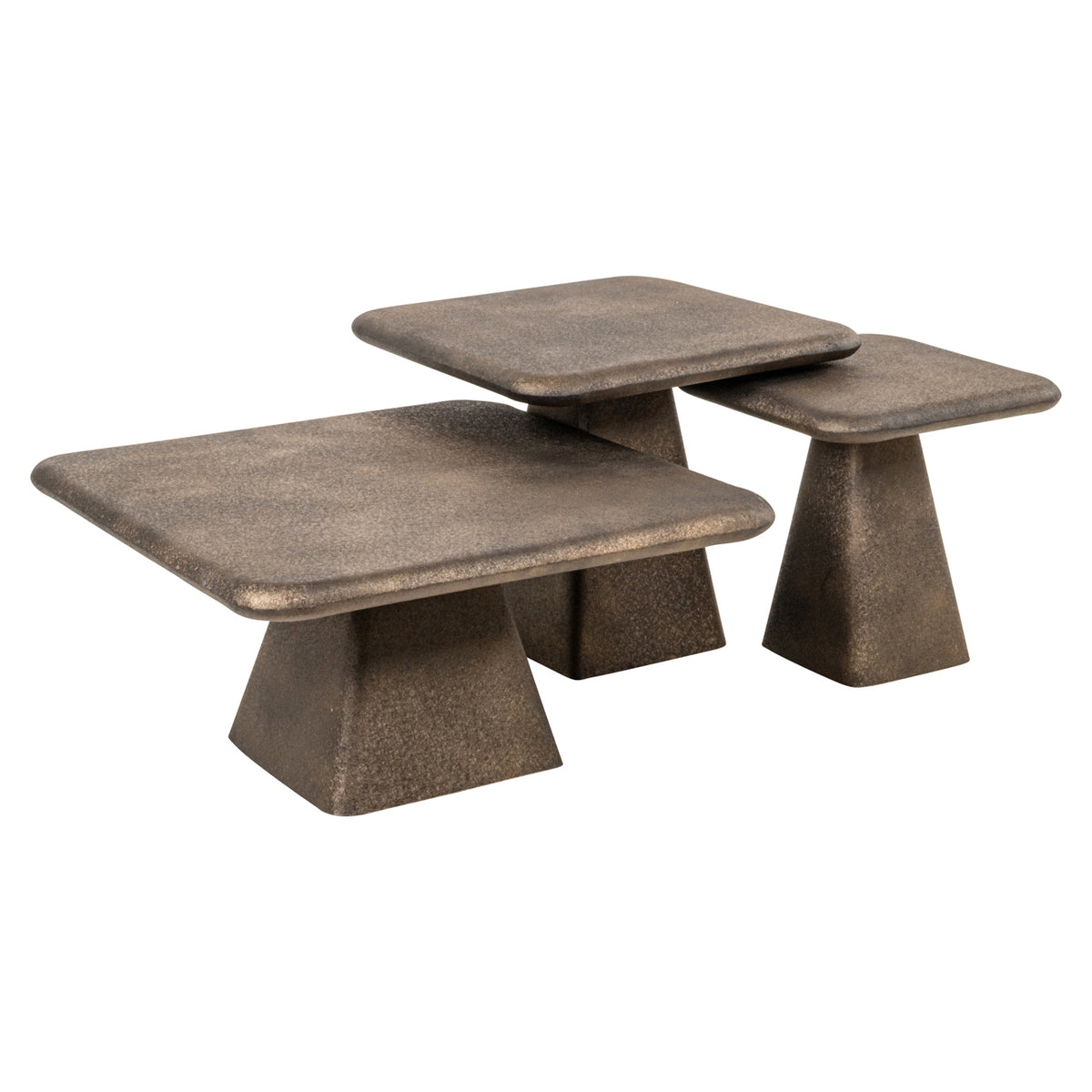 Richmond Interiors Couchtisch Marlie gold (Set of 3) Richmond Interiors
