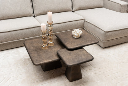 Richmond Interiors Couchtisch Marlie gold (Set of 3) Couchtisch Richmond Interiors