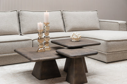Richmond Interiors Couchtisch Marlie gold (Set of 3) Couchtisch Richmond Interiors