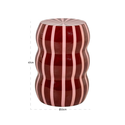 Richmond Interiors Beistelltisch Yalou red Beistelltisch Richmond Interiors